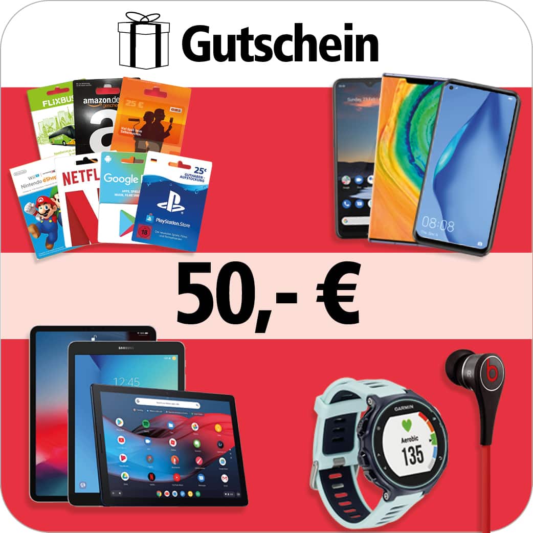 Gutscheinkarte im Wert von 50€