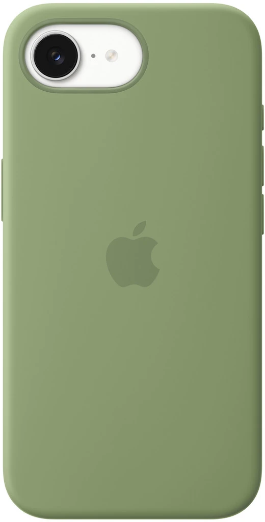 Apple iPhone 17e Silikon Case mit MagSafe Hellmoosgrün